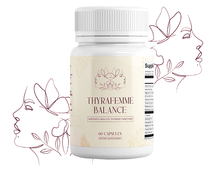 Thyrafemme Balance helps nourish your thyroid, balance your hormones, and boost your vitality.